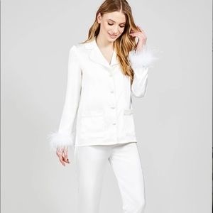 Nadine Merabi Darcie White Bridal Pyjamas